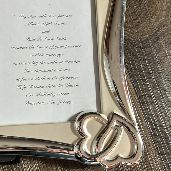 Lenox Wedding Promises invitation double frame - Picture 3 of 6
